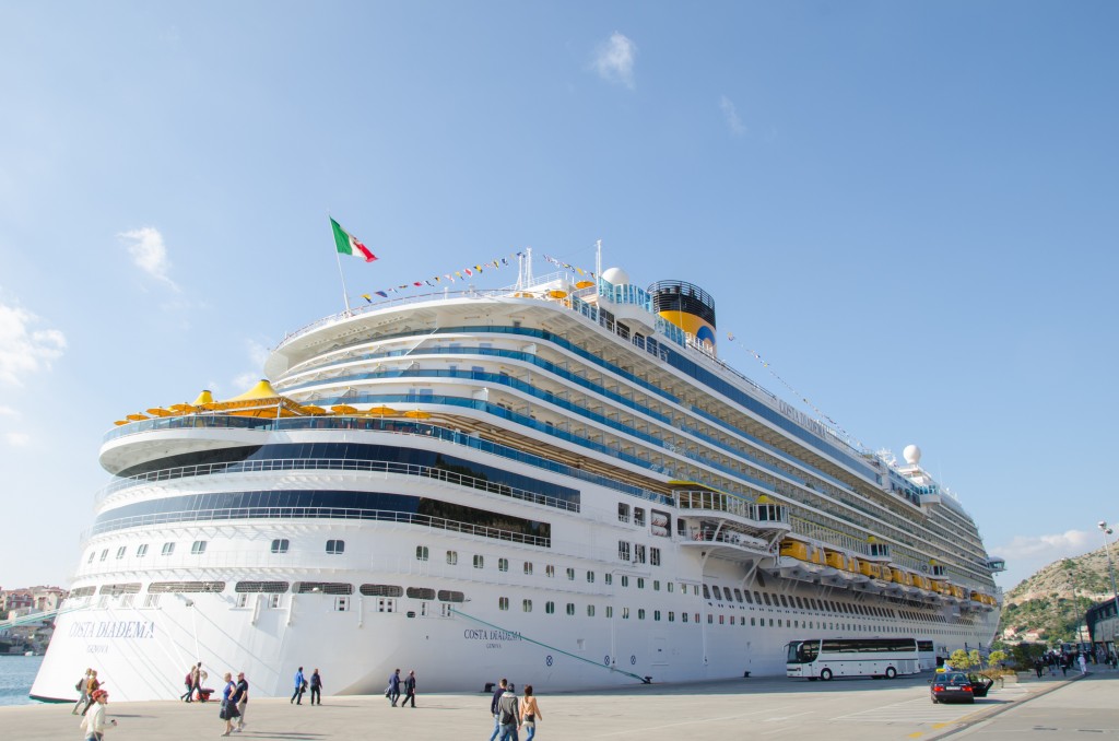 Bautismo del Costa Diadema de Costa Cruceros